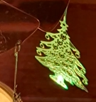 German Tealight Pyramid: Christmas Tree (Green)