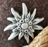 Pewter Edelweiss Pin 1"