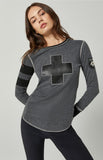 Alp N Rock Helvetica Crew - Heather Black