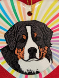 Bernese Ceramic Heart Ornament