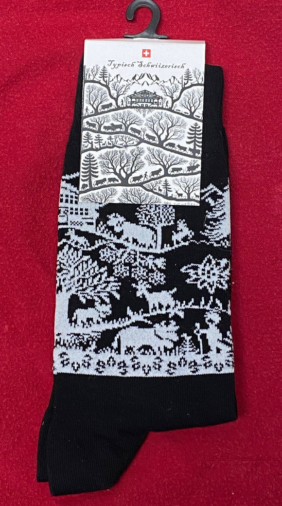Men's Swiss Alpine Aufzug (Alpine Procession) Socks