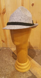 SALE! Tyrolean Alpine Hat (Traditional Hunting Hat) Light Grey