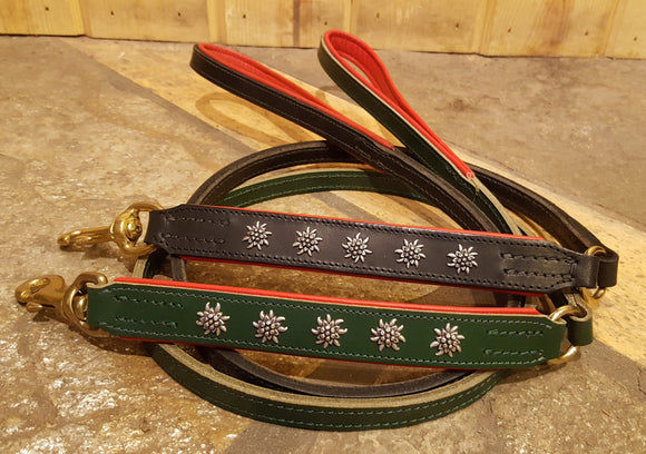 Austrian Alpine Edelweiss Dog Leashes