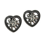 Pewter Edelweiss Earrings