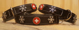 Heidi Snowflake Swiss Cross Dog Collar