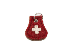 Swiss Boiled Wool Blanket Key Rings by KARLEN Swiss